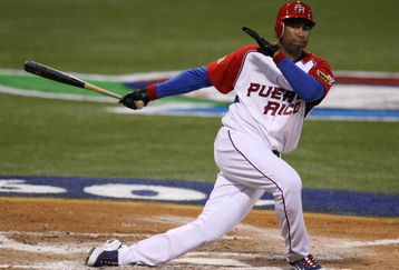 SAN JUAN, PUERTO RICO - MARCH 09:  Bernie Williams #51 of Puerto Rico swings the bat against The Netherlands during the 2009 World Baseball Classic Pool D match on March 9, 2009 at Hiram Bithorn Stadium in San Juan, Puerto Rico.  (Photo by Al Bello/Getty Images)