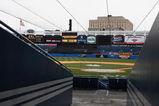 NEW YORK - JANUARY 06:  Mark Teixeira name is displayed on the video board at the old  Yankee Stadium after a press conference to announce his signing to the New York Yankees on January 6, 2009 in the Bronx borough of New York City.  (Photo by Mike Stobe/Getty Images)