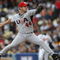 LOS ANGELES, CA - MARCH 22: Starting pitcher Roy Oswalt #44 of the United States delivers a pitch against Japan during the semifinal game of the 2009 World Baseball Classic on March 22, 2009 at Dodger Stadium in Los Angeles, California.  (Photo by Stephen Dunn/Getty Images)