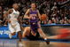DENVER - MARCH 05: Steve Nash #13 of the Phoenix Suns drives the ball upcourt as Anthony Carter #25 of the Denver Nuggets defends during NBA action at the Pepsi Center on March 5, 2008 in Denver, Colorado. The Nuggets defeated the Suns 126-113. NOTE TO USER: User expressly acknowledges and agrees that, by downloading and or using this photograph, user is consenting to the term and conditions of the Getty Images License Agreement. (Photo by Doug Pensinger/Getty Images)