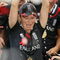 SYDNEY, AUSTRALIA - MARCH 22:  England captain Charlotte Edwards celebrates with team mates and the world cup after winning the ICC Women's World Cup 2009 final match between England and New Zealand at North Sydney Oval on March 22, 2009 in Sydney, Australia.  (Photo by Mark Nolan/Getty Images)