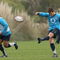 VILAMOURA, PORTUGAL - JANUARY 30:  Steffon Armitage watches Danny Cipriani clear the ball during the England training session held at Browns Sports Complex on January 30, 2009 in Vilamoura, Portugal.  (Photo by Warren Little/Getty Images)