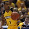MILWAUKEE - FEBRUARY 25: Dominic James #1 of the Marquette Golden Eagles brings the ball upcourt against the Connecticut Huskies before breaking a bone in his foot during the first half on February 25, 2009 at the Bradley Center in Milwaukee, Wisconsin. Connecticut defeated Marquette 93-82. (Photo by Jonathan Daniel/Getty Images)