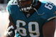 JACKSONVILLE, FL - OCTOBER 26: Khalif Barnes #69 of the Jacksonville Jaguars in a game at Jacksonville Muncipal Stadium on October 26, 2008 in Jacksonville, Florida.  (Photo by Sam Greenwood/Getty Images)