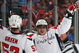 SUNRISE, FL - FEBRUARY 15: Mike Green #52 of the Washington Capitals celebrates a first period goal by Alex Ovechkin #8 against the Florida Panthers on February 15, 2009 at the BankAtlantic Center in Sunrise, Florida. (Photo by Bruce Bennett/Getty Images)