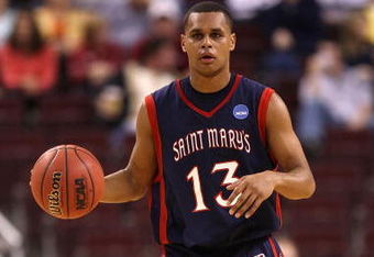 NORTH LITTLE ROCK, AR - MARCH 21:  Patrick Mills #13 of the Saint Mary's Gaels moves the ball against the Miami Hurricanes during the first round of the South Regional as part of the 2008 NCAA Men's Basketball Tournament at Alltel Arena on March 21, 2008 in North Little Rock, Arkansas.  (Photo by Andy Lyons/Getty Images)