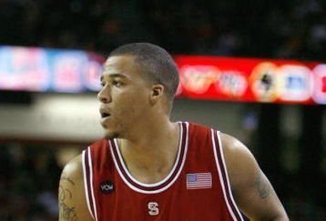 ATLANTA - MARCH 12: Brandon Costner #33 of the North Carolina State Wolfpack looks to move the ball against the Maryland Terrapins during day one of the 2009 ACC Men's Basketball Tournament on March 12, 2009 at the Georgia Dome in Atlanta, Georgia.  (Photo by Kevin C. Cox/Getty Images)