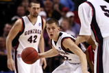PORTLAND, OR - MARCH 21:  Micah Downs #22 of the Gonzaga Bulldogs looks to pass against the Western Kentucky Hilltoppers during the second round of the NCAA Division I Men's Basketball Tournament at the Rose Garden on March 21, 2009 in Portland, Oregon.  (Photo by Jonathan Ferrey/Getty Images)