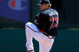 KISSIMMEE, FL - MARCH 3:  Pitcher Tommy Hanson #73 of the Atlanta Braves throws during an exhibition game against Panama at Champion Stadium March 3, 2009 in Kissimmee, Florida.  (Photo by Sam Greenwood/Getty Images)