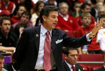 DAYTON, OH - MARCH 22:  Head coach Rick Pitino of the Louisville Cardinals reacts from the sidelines during a game against the Siena Saints during the second round of the NCAA Division I Men's Basketball Tournament at the University of Dayton Arena on March 22, 2009 in Dayton, Ohio.  (Photo by Andy Lyons/Getty Images)