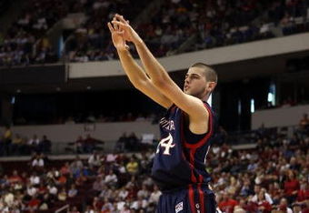 NORTH LITTLE ROCK, AR - MARCH 21:  Todd Golden #24 of the Saint Mary's Gaels shoots a jumper against the Miami Hurricanes during the first round of the South Regional as part of the 2008 NCAA Men's Basketball Tournament at Alltel Arena on March 21, 2008 in North Little Rock, Arkansas.  (Photo by Andy Lyons/Getty Images)