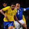 LONDON - FEBRUARY 10:  Fabio Cannavaro of Italy challenges Adriano of Brazil during the International Friendly match between Brazil and Italy at the Emirates Stadium on February 10, 2009 in London, England.  (Photo by Shaun Botterill/Getty Images)