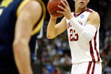 KANSAS CITY, MO - MARCH 21:  Blake Griffin #23 of the Oklahoma Sooners looks to make a play with the ball during their second round game against the Michigan Wolverines the NCAA Division I Men's Basketball Tournament at the Sprint Center on March 21, 2009 in Kansas City, Missouri.  The Sooners defeated the Wolverines 73-63.  (Photo by Jamie Squire/Getty Images)