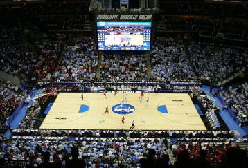 CHARLOTTE, NC - MARCH 29:  A general view of the game between the North Carolina Tar Heels and the Louisville Cardinals during the 2008 NCAA Men's East Regional Final at Bobcats Arena on March 29, 2008 in Charlotte, North Carolina.  (Photo by Streeter Lecka/Getty Images)