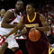 MADISON, WI - JANUARY 15: Al Nolen #0 of the Minnesota Golden Gophers drvies around Marcus Landry #1 of the Wisconsin Badgers on January 15, 2009 at the Kohl Center in Madison, Wisconsin. Minnesota defeated Wisconsin 78-74 in overtime. (Photo by Jonathan Daniel/Getty Images)