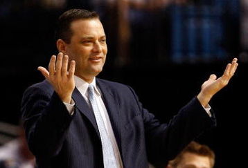 TAMPA, FL - MARCH 12:  Head coach Billy Gillispie of the Kentucky Wildcats reacts to a call during the game against the Ole Miss Rebels during the first round of the SEC Men's Basketball Tournament on March 12, 2009 at The St. Pete Times Forum in Tampa, Florida.  (Photo by Chris Graythen/Getty Images)