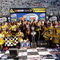 BRISTOL, TN - MARCH 22:  Kyle Busch Driver of the #18 Snickers Toyota celebrates in Victory Lane with his crew after winning the NASCAR Sprint Cup Series Food City 500 at Bristol Motor Speedway on March 22, 2009 in Bristol, Tennessee.  (Photo by John Harrelson/Getty Images)