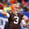 CLEVELAND - NOVEMBER 30: Quarterback Derek Anderson #3 of the Cleveland Browns passes the ball during their NFL game against the Indianapolis Colts on November 30, 2008 at Cleveland Browns Stadium in Cleveland, Ohio. The Colts defeated the Browns 10-6. (Photo by Gregory Shamus/Getty Images)