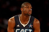PHOENIX - FEBRUARY 15:  Dwyane Wade #3 of the Eastern Conference looks across the court during the 58th NBA All-Star Game, part of 2009 NBA All-Star Weekend at US Airways Center on February 15, 2009 in Phoenix, Arizona.  NOTE TO USER: User expressly acknowledges and agrees that, by downloading and or using this photograph, User is consenting to the terms and conditions of the Getty Images License Agreement.  (Photo by Ronald Martinez/Getty Images)