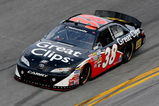 DAYTONA BEACH, FL - FEBRUARY 11: Jason Leffler, driver of the #38 Great Clips Toyota, during practice for the NASCAR Nationwide Series Camping World 300 at Daytona International Speedway on February 11, 2009 in Daytona Beach, Florida.  (Photo by Matthew Stockman/Getty Images for NASCAR)