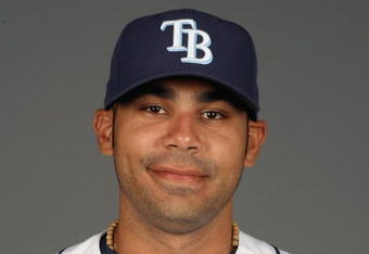 PORT CHARLOTTE, FLORIDA - FEBRUARY 20:  Carlos Pena #23 of the Tampa Bay Rays poses during Photo Day on February 20, 2009 at the Charlotte County Sports Park in Port Charlotte, Florida. (Photo by: Nick Laham/Getty Images)