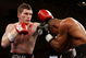 LAS VEGAS - JANUARY 20: Ricky Hatton (L) of England throws a left to the head of Juan Urango of Colombia as he ducks down during their junior welterweight title fight on January 20, 2007 in the Paris Ballroom at the Paris Hotel in Las Vegas, Nevada. (Photo by John Gichigi/Getty Images)