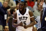 DAYTON, OH - MARCH 20: DeJuan Blair #45 of the Pittsburgh Panthers reacts after a play against the East Tennessee State Buccaneers during the first round of the NCAA Division I Men's Basketball Tournament at the University of Dayton Arena on March 20, 2009 in Dayton, Ohio.  (Photo by Andy Lyons/Getty Images)