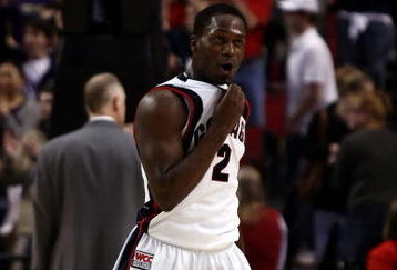 PORTLAND, OR - MARCH 21:  Jeremy Pargo #2 of the Gonzaga Bulldogs reacts after defeating the Western Kentucky Hilltoppers during the second round of the NCAA Division I Men's Basketball Tournament at the Rose Garden on March 21, 2009 in Portland, Oregon. The Bulldgos defeated the Hilltoppers 83-81 to advance to the Sweet 16.  (Photo by Jonathan Ferrey/Getty Images)