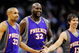LOS ANGELES, CA - FEBRUARY 18: Shaquille O'Neal #32 of the Phoenix Suns is congratualted by his teammate Steve Nash #13 and Grant Hill #33 during the basketball game against the Los Angeles Clippers during the second quarter at the Staples Center on February 18, 2009 in Los Angeles, California. NOTE TO USER: User expressly acknowledges and agrees that, by downloading and or using this photograph, User is consenting to the terms and conditions of the Getty Images License Agreement. (Photo by Kevork Djansezian/Getty Images)