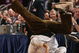 NEW YORK - MARCH 20: Actor Anthony Anderson breakdances to entertain the crowd during a timeout in the game between the Sacramento Kings and the New York Knicks on March 20, 2009 at Madison Square Garden in New York City. NOTE TO USER: User expressly acknowledges and agrees that, by downloading and or using this photograph, User is consenting to the terms and conditions of the Getty Images License Agreement. (Photo by Nick Laham/Getty Images)