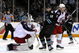 SAN JOSE, CA - DECEMBER 04: Patrick Marleau #12 of the San Jose Sharks sets up in front of goaltender Steve Mason #1 of the Columbus Blue Jackets during the NHL game at HP Pavilion on December 4, 2008 in San Jose, California. The Sharks defeated the Blue Jackets 3-2. (Photo by Christian Petersen/Getty Images)