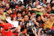 MELBOURNE, AUSTRALIA - MARCH 26: Kimi Raikkonen of Finland and Ferrari signs autographs for fans at a street parade in the city centre during previews to the Australian Formula One Grand Prix on March 26, 2009 in Melbourne, Australia. (Photo by Robert Cianflone/Getty Images)