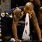 BOISE, ID - MARCH 22: Guard Dominic James #1 of the Marquette Golden Eagles looks on from the sidelines during their 83-79 loss to the Missouri Tigers during the second round of the NCAA Division I Men's Basketball Tournament at the Taco Bell Arena on March 22, 2009 in Boise, Idaho. (Photo by Jed Jacobsohn/Getty Images)