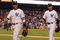 NEW YORK - SEPTEMBER 21: Alex Rodriguez #13 (L) and Derek Jeter #2 of the New York Yankees walk back to the dugout against the Baltimore Orioles during the last regular season game at Yankee Stadium on September 21, 2008 in the Bronx borough of New York City. The Yankees are playing their final season in the 85 year old ball park and plan on moving into the new Yankee Stadium across the street to start the 09 season. (Photo by Jim McIsaac/Getty Images) 
