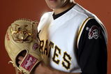 BRADENTON, FL - FEBRUARY 24:  Pitcher Bryan Bullington of the Pittsburgh Pirates enters a photo booth to take pictures during spring training media day on February 24, 2008 at Pirate City in Bradenton, Florida.  (Photo by Marc Serota/Getty Images)