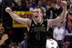 PORTLAND, OR - MARCH 21:  Robbie Hummel #4 of the Purdue Boilermakers celebrates after defeating the Washington Huskies during the second round of the NCAA Division I Men's Basketball Tournament at the Rose Garden on March 21, 2009 in Portland, Oregon. The Boilermakers defeated the Huskies 76-74 to advance to the Sweet 16.  (Photo by Jonathan Ferrey/Getty Images)
