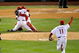 PHILADELPHIA - OCTOBER 29:  Catcher Carlos Ruiz #51 and Brad Lidge #54 of the Philadelphia Phillies celebrate after recording the final out of their 4-3 win to win the World Series against the Tampa Bay Rays during the continuation of game five of the 2008 MLB World Series on October 29, 2008 at Citizens Bank Park in Philadelphia, Pennsylvania.  (Photo by Jeff Zelevansky/Getty Images)