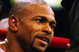 TAMPA, FL - OCTOBER 1:  Roy Jones Jr. listens to his father Roy Jones Sr. in his corner between rounds against Antonio Tarver in the IBO Light Heavyweight Championship bout at the St. Pete Times Forum on October 1, 2005 in Tampa, Florida. Tarver defeated Jones in a unanimous decision.  (Photo by Doug Benc/Getty Images)