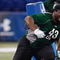 INDIANAPOLIS, IN - FEBRUARY 23: Defensive lineman BJ Raji of Boston College runs during the NFL Scouting Combine presented by Under Armour at Lucas Oil Stadium on February 23, 2009 in Indianapolis, Indiana. (Photo by Scott Boehm/Getty Images)