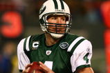 EAST RUTHERFORD, NJ - DECEMBER 28:  Brett Favre #4 of The New York Jets looks to pass against The Miami Dolphins during their game on December 28, 2008 at Giants Stadium in East Rutherford, New Jersey.  (Photo by Al Bello/Getty Images)