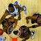 NASHVILLE, TN - MARCH 09:  Jeremy Parnell #32 of the Mississippi Rebels attempts a shot against Shagari Alleyne #21 of the Kentucky Wildcats during day 1 of the SEC Men's Basketball Conference Tournament March 9, 2006 at the Gaylord Entertainment Center in Nashville, Tennessee.  (Photo by Andy Lyons/Getty Images)