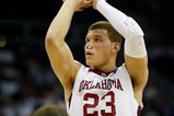 KANSAS CITY, MO - MARCH 21:  Blake Griffin #23 of the Oklahoma Sooners sets up for the free throw during their second round game against the Michigan Wolverines the NCAA Division I Men's Basketball Tournament at the Sprint Center on March 21, 2009 in Kansas City, Missouri.  The Sooners defeated the Wolverines 73-63.  (Photo by Jamie Squire/Getty Images)