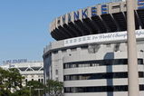 NEW YORK - SEPTEMBER 21:  The old Yankee Stadium is in front of the new one before the Yankees last regular season game at the stadium on September 21, 2008 in the Bronx borough of New York City. The Yankees are playing their final season in the 85 year old ball park and plan on moving into the new Yankee Stadium across the street to start the 09 season.  (Photo by Nick Laham/Getty Images)