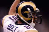 NEW ORLEANS - NOVEMBER 11:  Torry Holt #81 of the St. Louis Rams celebrates after a touchdown by Randy McMichael #84 against the New Orleans Saints on November 11, 2007 at the Louisiana Superdome in New Orleans, Louisiana. The Rams defeated the Saints 37-29.  (Photo by Chris Graythen/Getty Images)