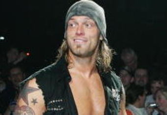 SYDNEY, AUSTRALIA - JUNE 15:  World Heavyweight Champion Edge walks to the ring during WWE Smackdown at Acer Arena on June 15, 2008 in Sydney, Australia.  (Photo by Gaye Gerard/Getty Images)