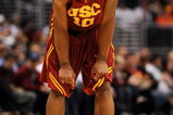 LOS ANGELES, CA - MARCH 14:  Guard DeMar DeRozan #10 of the USC Trojans stands on the court during the game against the Arizona State Sun Devils in the Pacific Life Pac-10 Men's Basketball Tournament Championship Game at the Staples Center on March 14, 2009 in Los Angeles, California.  (Photo by Harry How/Getty Images)
