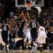 BOSTON - MARCH 28: Scottie Reynolds #1 of the Villanova Wildcats puts up the game-winning shot against the Pittsburgh Panthersduring the NCAA Men's Basketball Tournament East Regionals at TD Banknorth Garden on March 28, 2009 in Boston, Massachusetts. (Photo by Elsa/Getty Images)