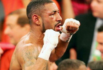 LAS VEGAS, NV - MAY 7: Diego Corrales celebrates after defeating  Jose Luis Castillo during their World Lightweight Unification bout on May 7, 2005 at The Mandalay Bay in Las Vegas, Nevada. Corrales won the fight after the referee stopped the fight in the tenth round. (Photo by Nick Laham/Getty Images). 