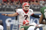 ORLANDO, FL - JANUARY 1: Quarterback Matthew Stafford #7 of the University of Georgia directs play against the Michigan State Spartans during the 2009 Capital One Bowl at the Citrus Bowl on January 1, 2009 in Orlando, Florida.  (Photo by Al Messerschmidt/Getty Images)