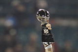 JACKSONVILLE, FL - FEBRUARY 6:  Quarterback Tom Brady #12 of the New England Patriots holds up the Lombardi Trophy after defeating the Philadelphia Eagles in Super Bowl XXXIX at Alltel Stadium on February 6, 2005 in Jacksonville, Florida. The Patriots defeated the Eagles 24-21. (Photo by Andy Lyons/Getty Images)